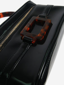 Roger Vivier Black tortoiseshell top handle bag