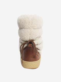 Brown Zimlee shearling and leather ankle boots - size EU 38 (UK 5) Boots Isabel Marant 