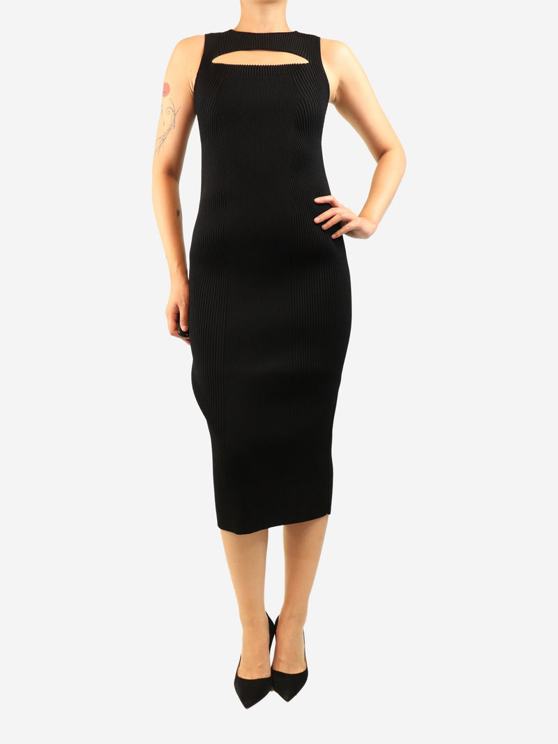 Black sleeveless ribbed midi dress - size M Dresses Alexander McQueen 