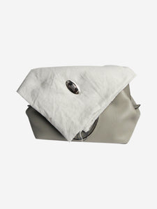 Fendi Fendi Grey zipped top handle bag - size