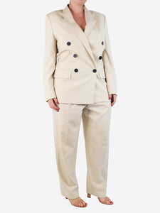 Isabel Marant Etoile Neutral blazer and trousers set - size UK 12