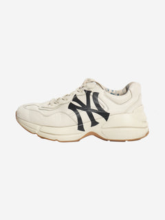 Neutral NY Yankees Rhyton trainers - size EU 38.5 Trainers Gucci 