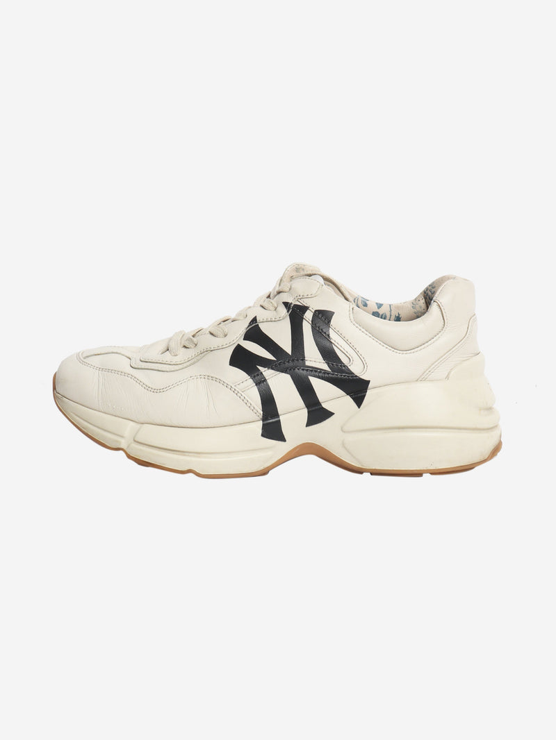 Neutral NY Yankees Rhyton trainers - size EU 38.5 Trainers Gucci 