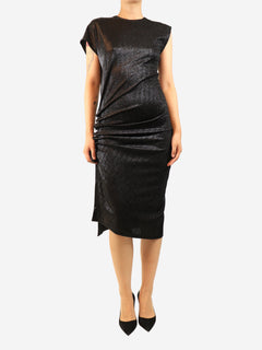 Black lurex midi dress - size UK 10 Dresses Paco Rabanne 