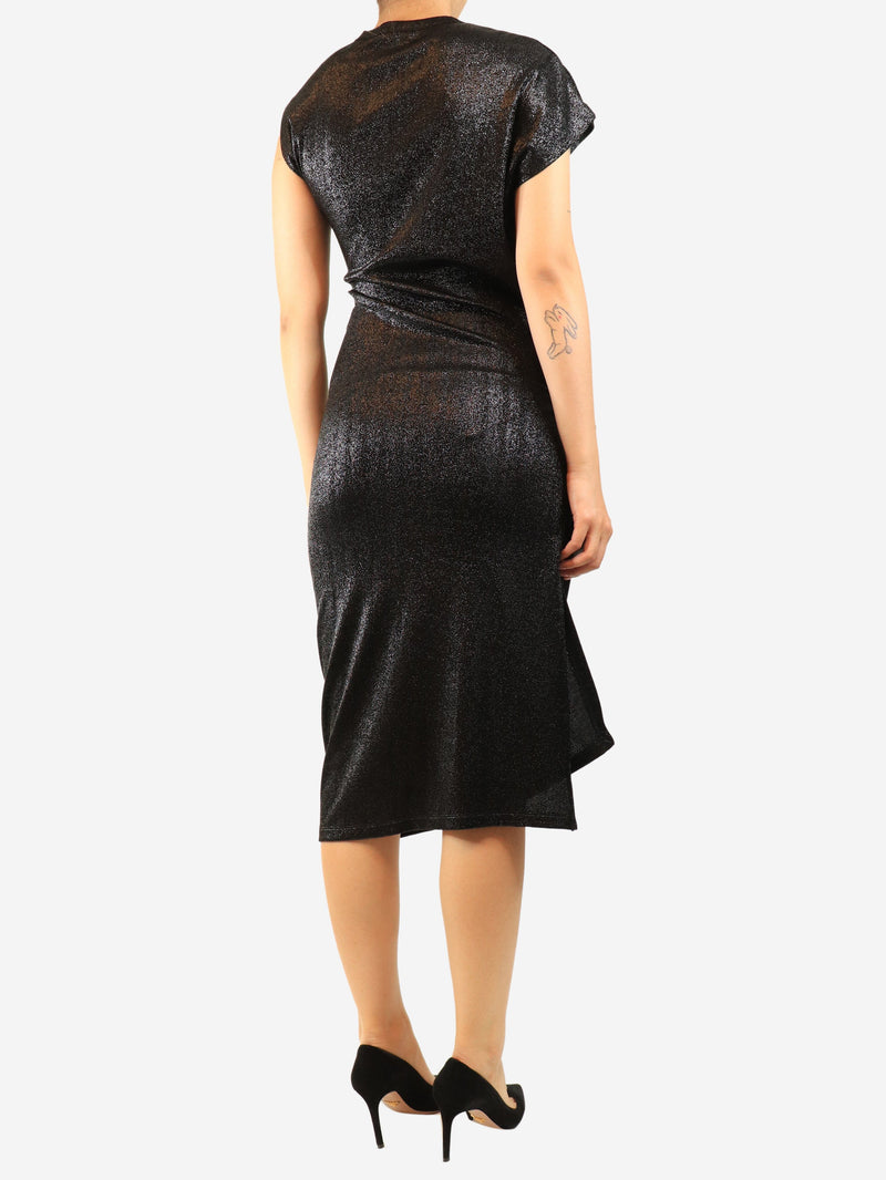 Black lurex midi dress - size UK 10 Dresses Paco Rabanne 