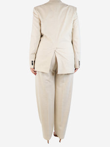 Isabel Marant Etoile Neutral blazer and trousers set - size UK 12
