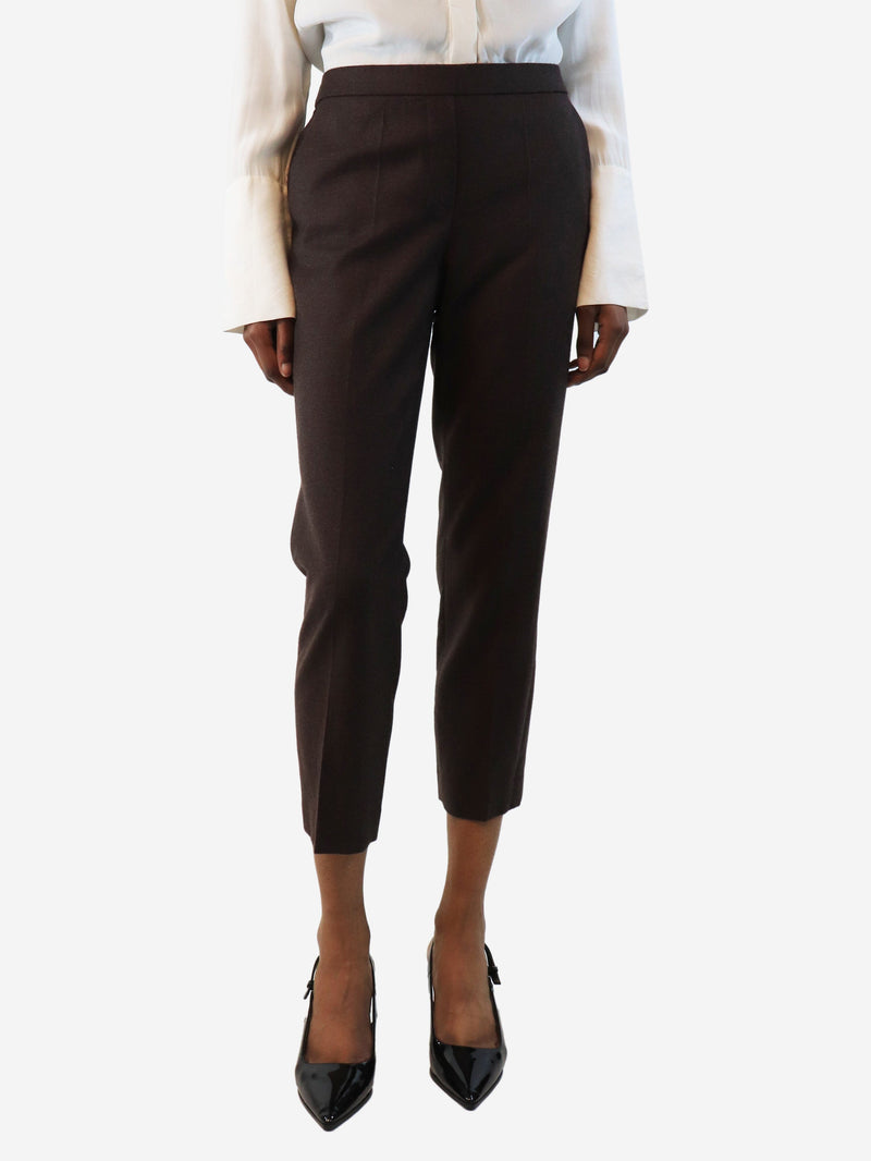 Dark wool trousers