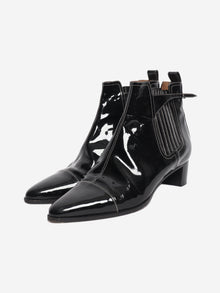 Black patent ankle boots - size EU 40 Boots Hermes 