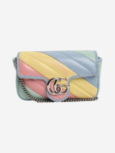 Multicolour pastel diagonal-quilted GG crossbody bag Cross-body Bags Gucci 