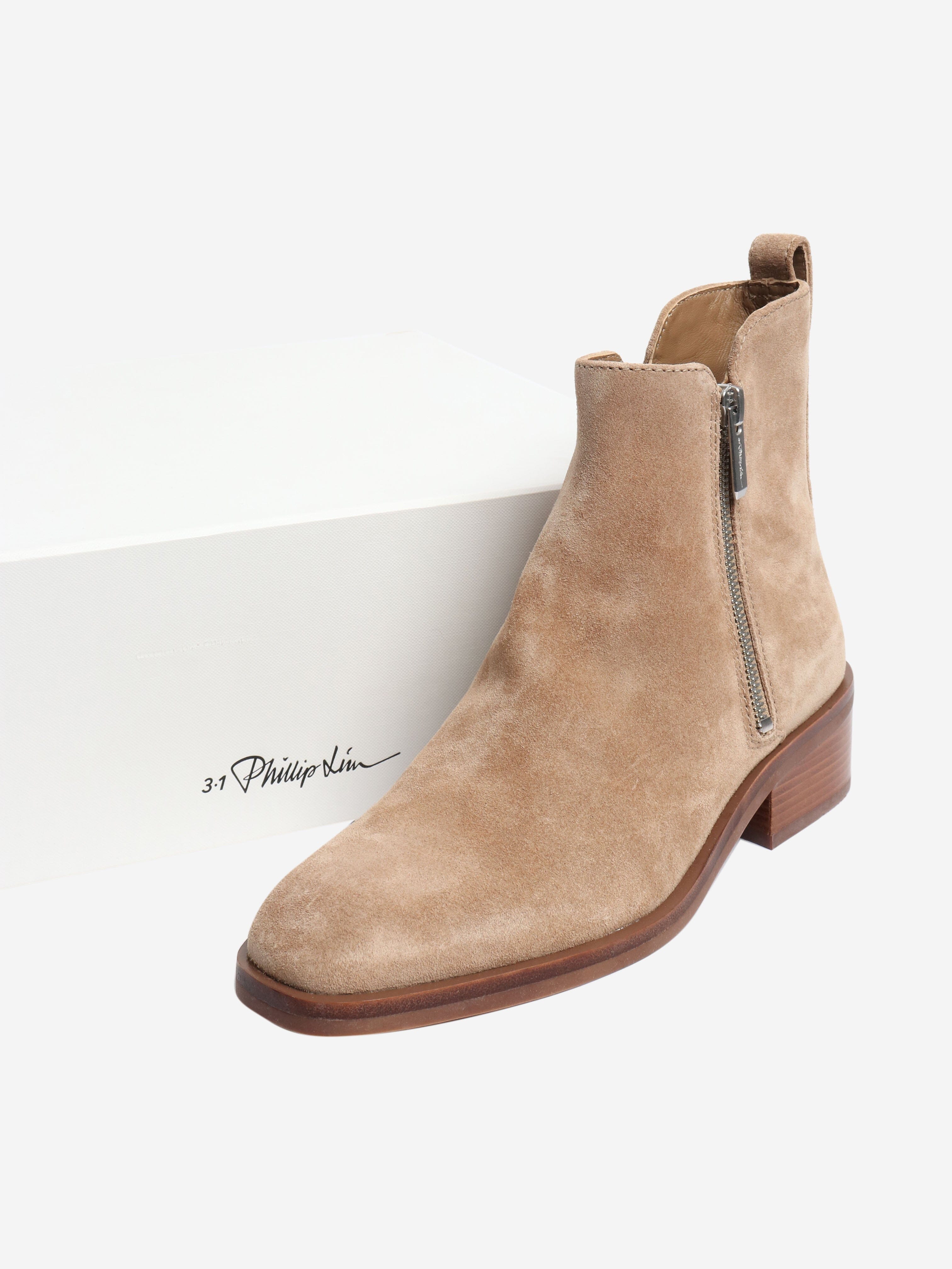 Neutral suede ankle boots - size EU 37 (UK 4) Boots 3.1 Phillip Lim 
