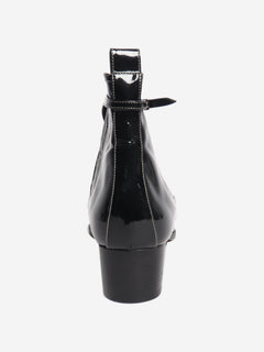Black patent ankle boots - size EU 40 Boots Hermes 