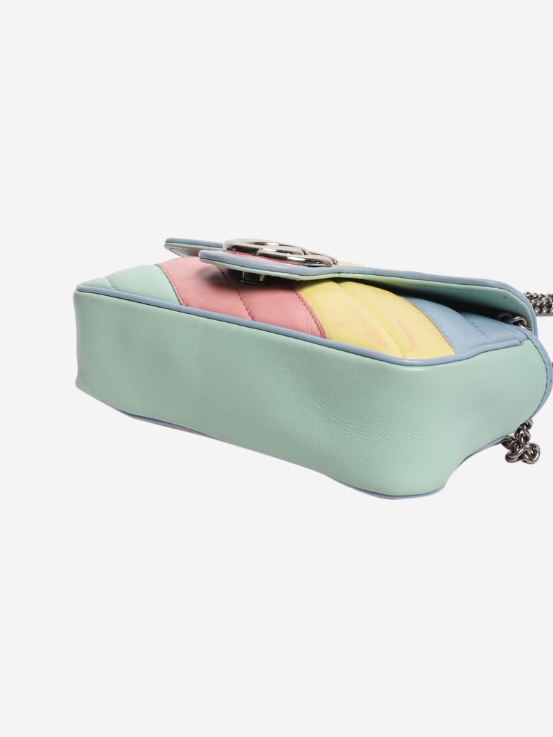 Multicolour pastel diagonal-quilted GG crossbody bag Cross-body Bags Gucci 