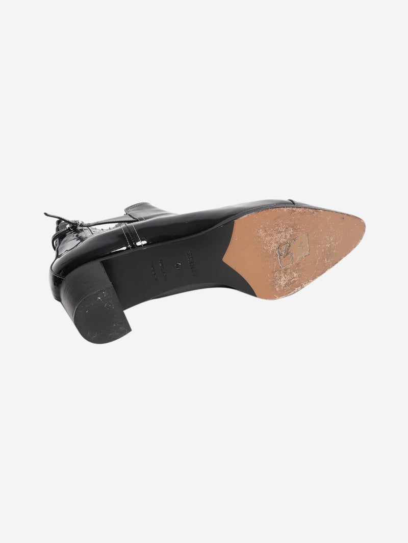 Black patent ankle boots - size EU 40 Boots Hermes 
