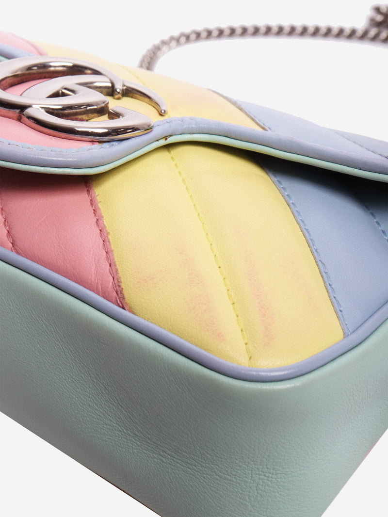 Multicolour pastel diagonal-quilted GG crossbody bag Cross-body Bags Gucci 