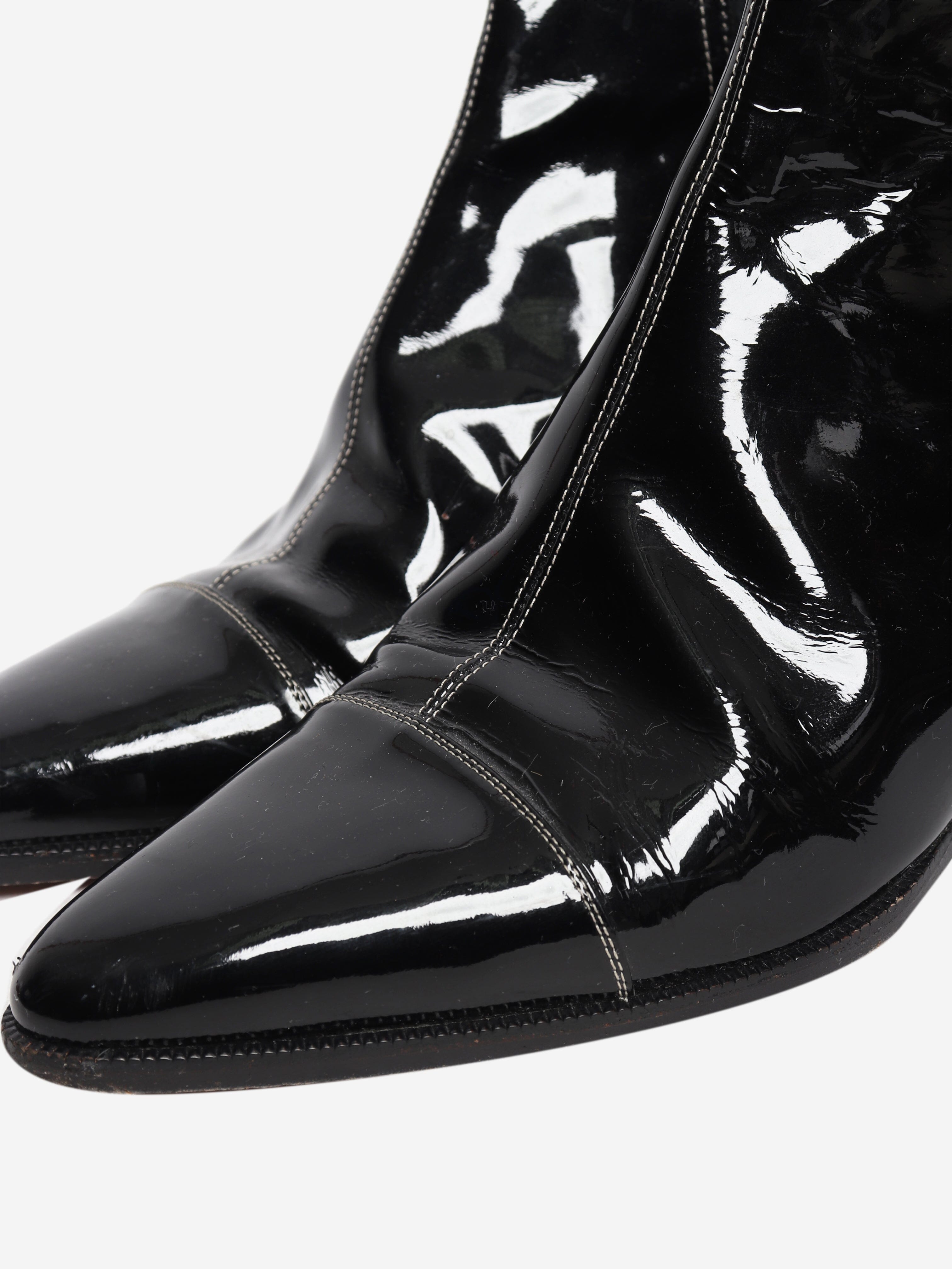 Black patent ankle boots - size EU 40 Boots Hermes 