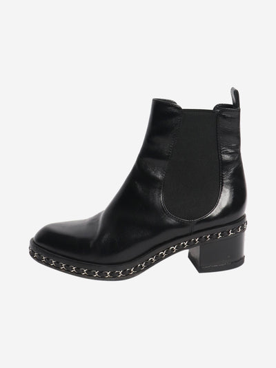 Black Chelsea ankle boots - size EU 40.5 Boots Chanel 