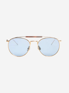 Brunello Cucinelli Gold round sunglasses