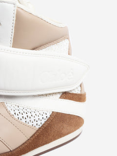 Brown and white Kick high-top sneakers - size EU 39 Trousers Chloe 