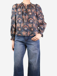 Ulla Johnson Multicoloured floral ruffled blouse - size UK 10