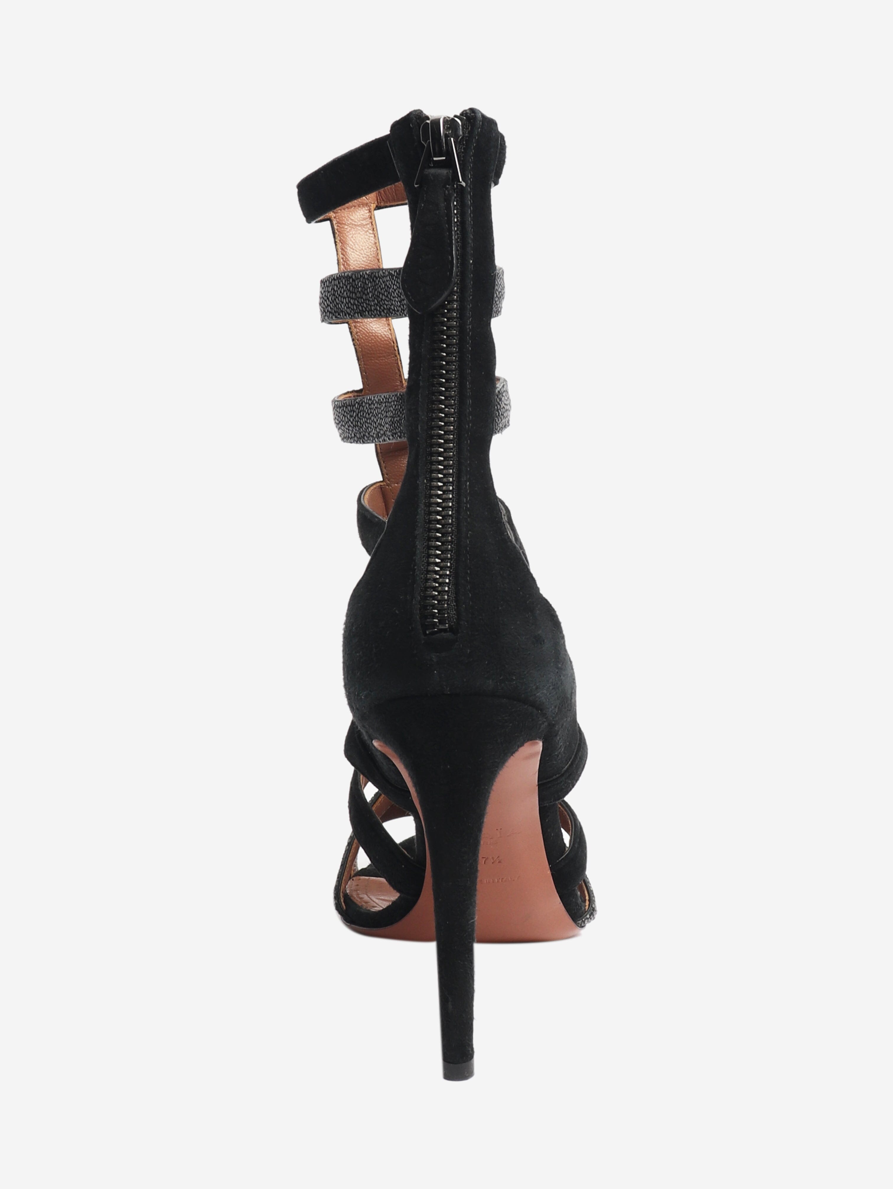 Black gladiator heels - size EU 37.5 (UK 4.5) Heels Alaia 