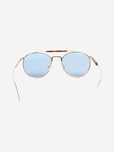 Brunello Cucinelli Gold round sunglasses