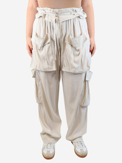 Neutral cargo trousers - size UK 12 Trousers Isabel Marant 