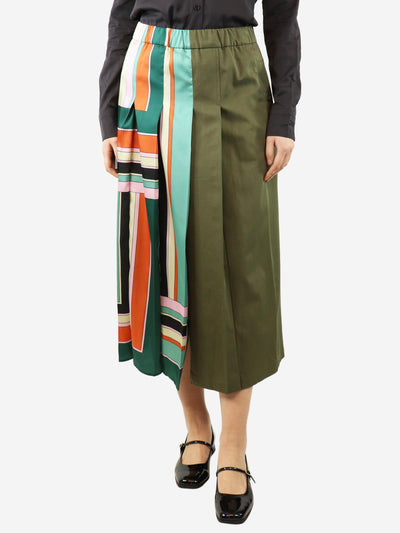 Khaki print midi skirt - size UK 8 Skirts Weekend Max Mara 