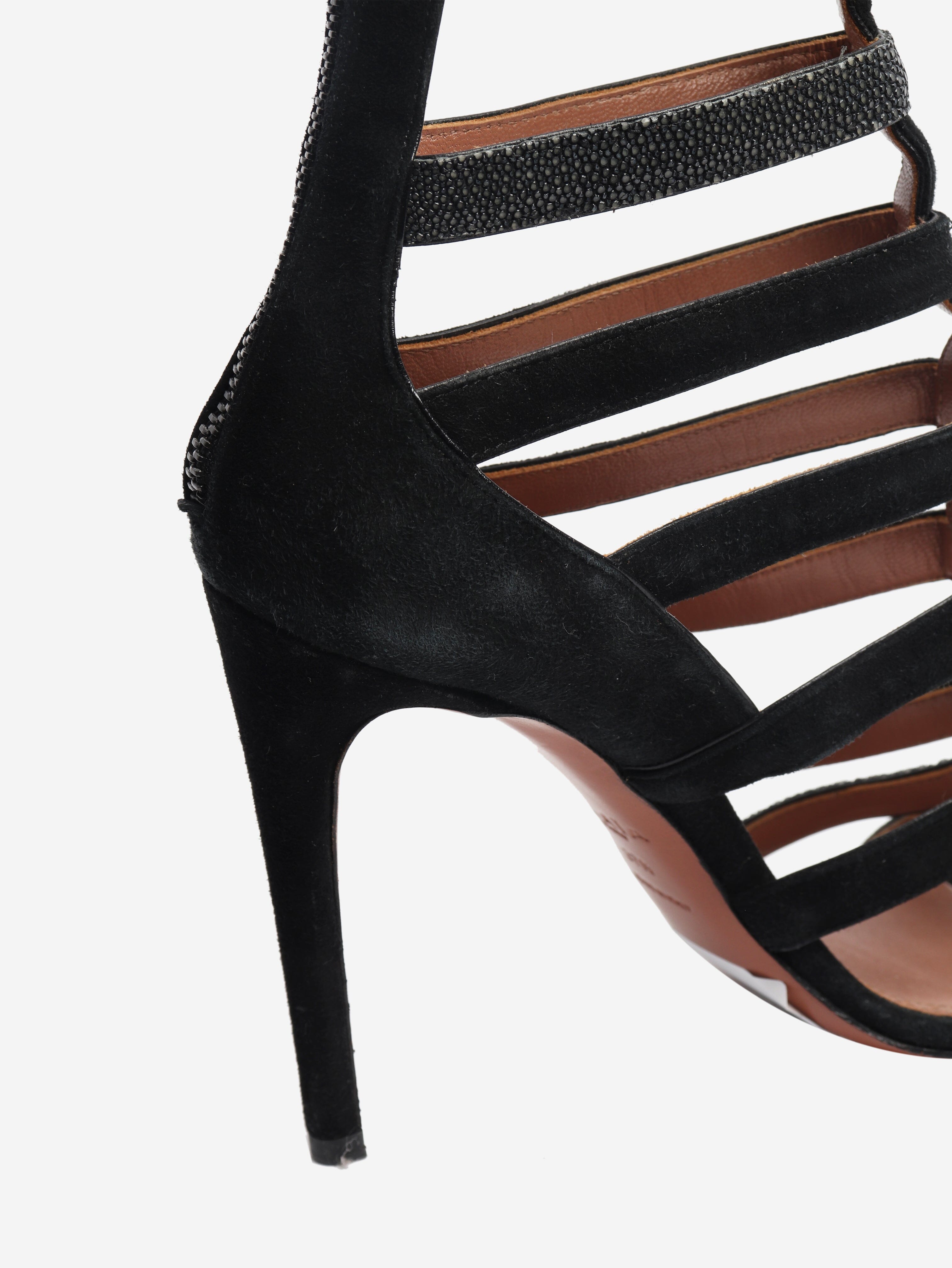 Black gladiator heels - size EU 37.5 (UK 4.5) Heels Alaia 