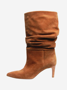 Paris Texas Brown slouchy suede boots - size EU 39