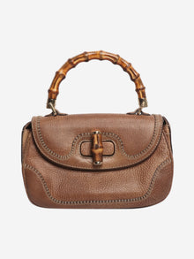 Brown leather bamboo cross-body bag Cross-body bags Gucci 