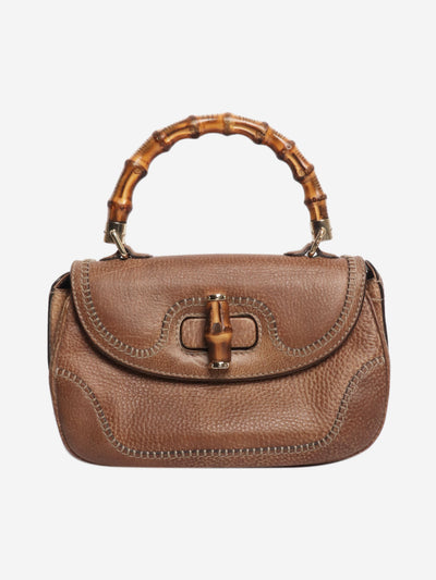 Brown leather bamboo cross-body bag Cross-body bags Gucci 