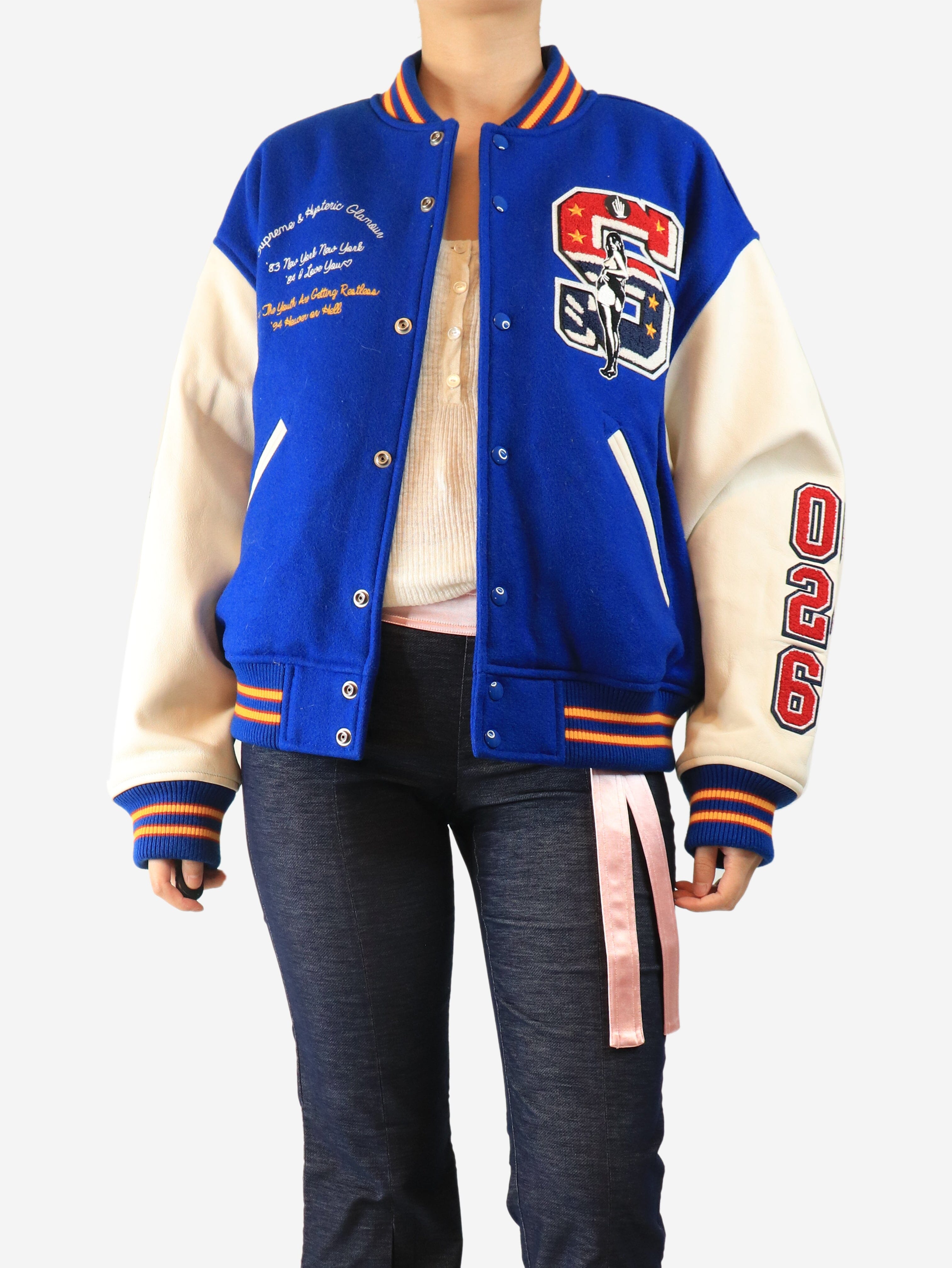 Blue varsity jacket - size M Coats & Jackets Supreme x Hysteric 