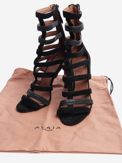 Black gladiator heels - size EU 37.5 (UK 4.5) Heels Alaia 