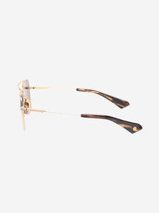 Dita Gold square sunglasses