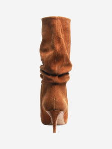 Paris Texas Brown slouchy suede boots - size EU 39