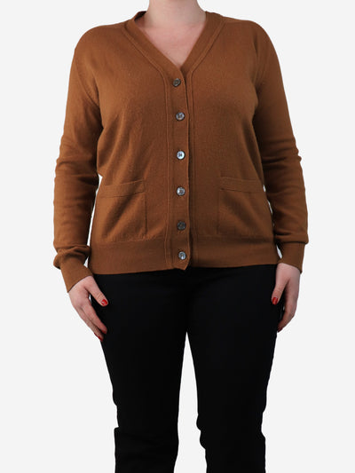 Tan Boyfriend cardigan - size L Knitwear Crimson 