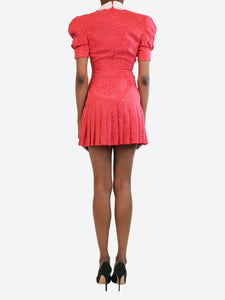 Alessandra Rich Dragonfruit double-breasted mini dress - size UK 6
