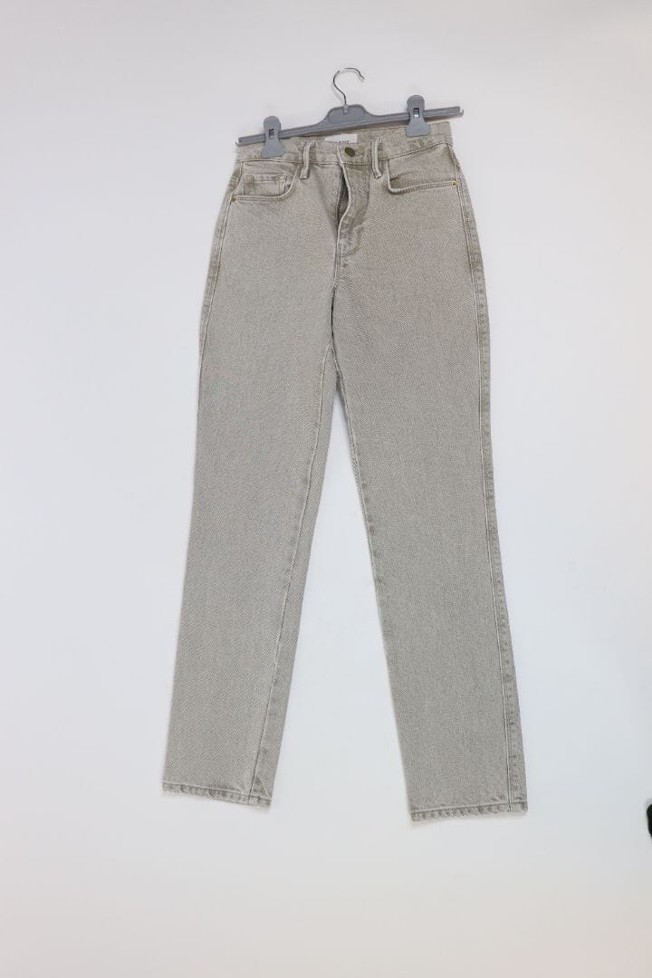 Frame Grey le Sylvie straight-leg jeans - size UK 6 Denim Frame 