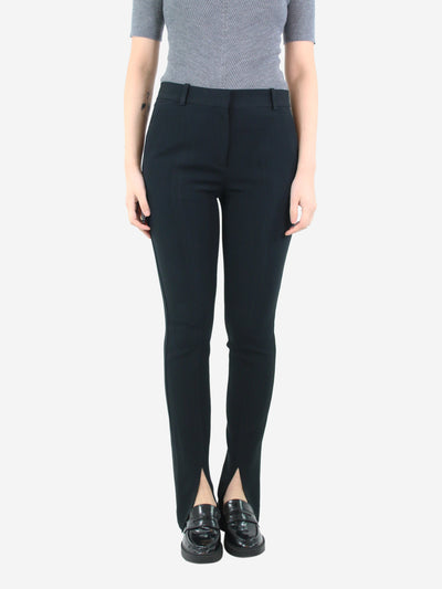 Black slim-leg tailored trousers - size UK 12 Trousers Victoria Beckham 