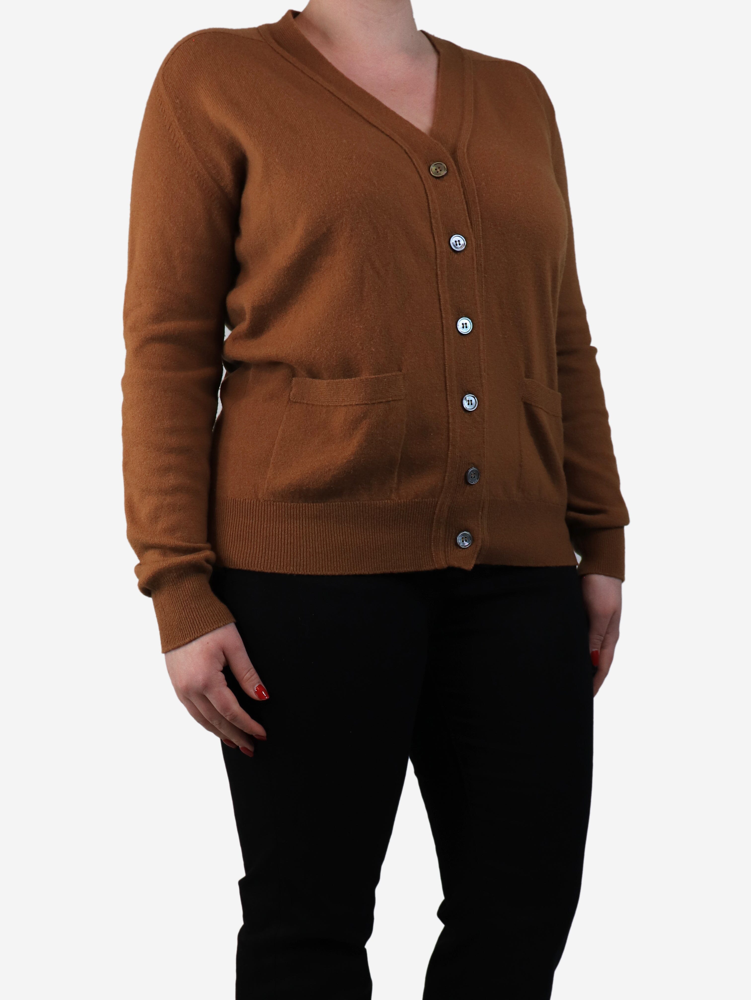 Tan Boyfriend cardigan - size L Knitwear Crimson 