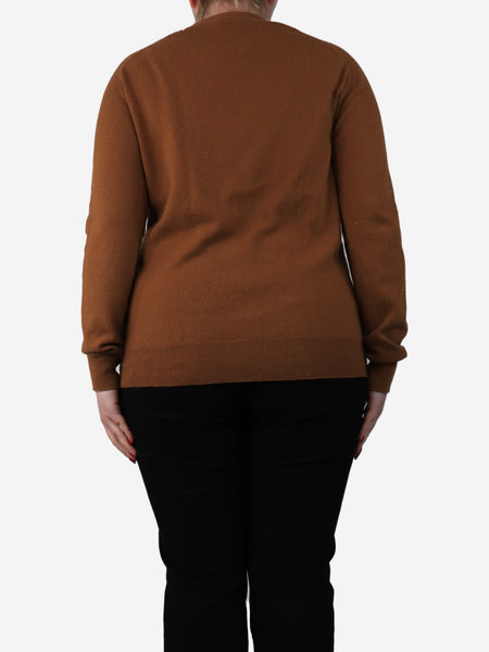 Tan Boyfriend cardigan - size L alternate image