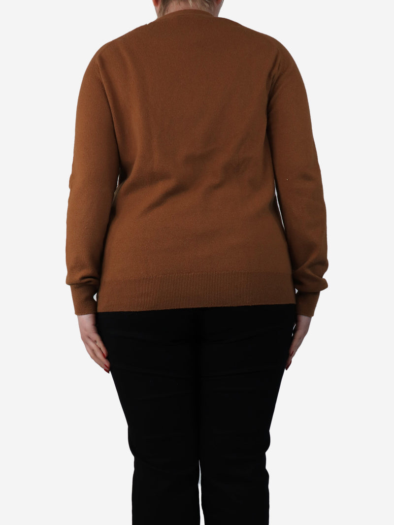 Tan Boyfriend cardigan - size L Knitwear Crimson 