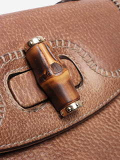 Brown leather bamboo cross-body bag Cross-body bags Gucci 