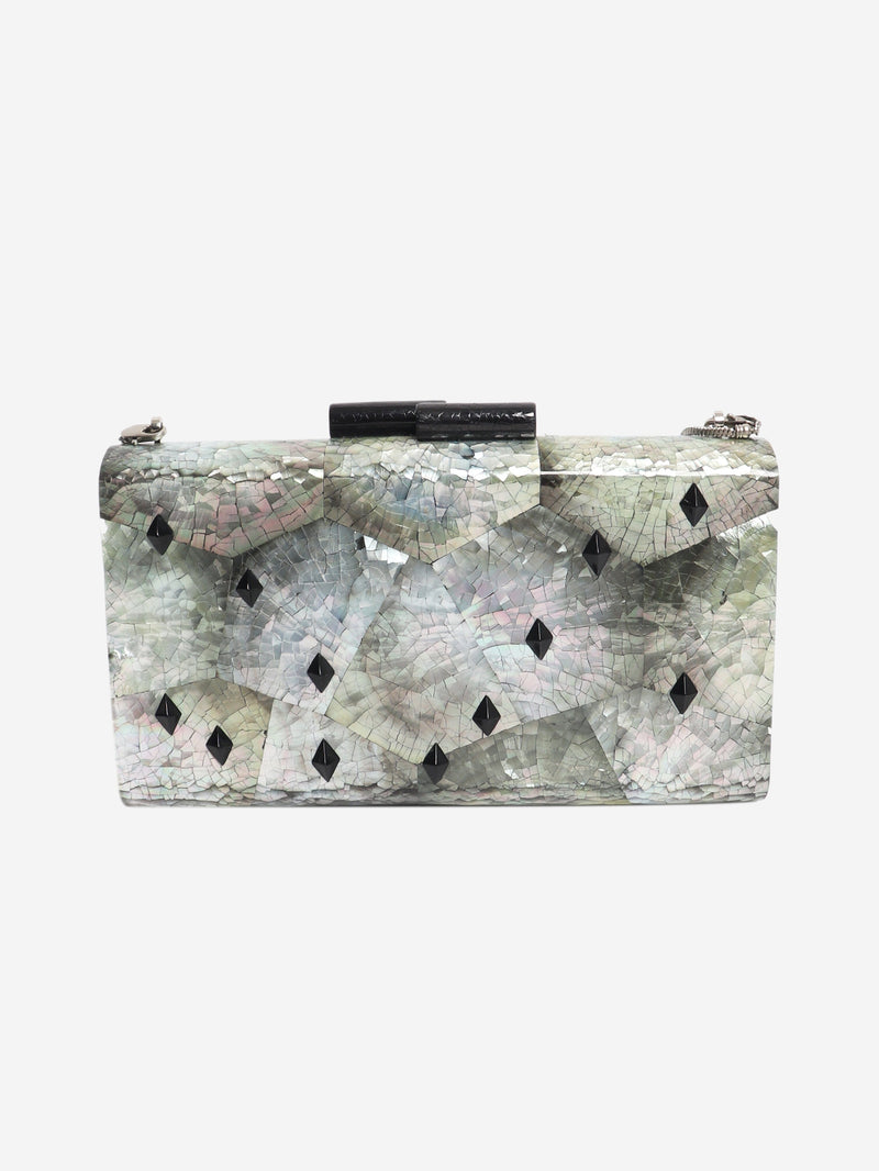 Multi mother of pearl clutch Clutch bags Nathalie Trad 