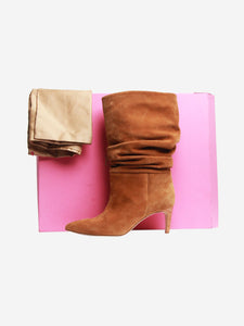 Paris Texas Brown slouchy suede boots - size EU 39