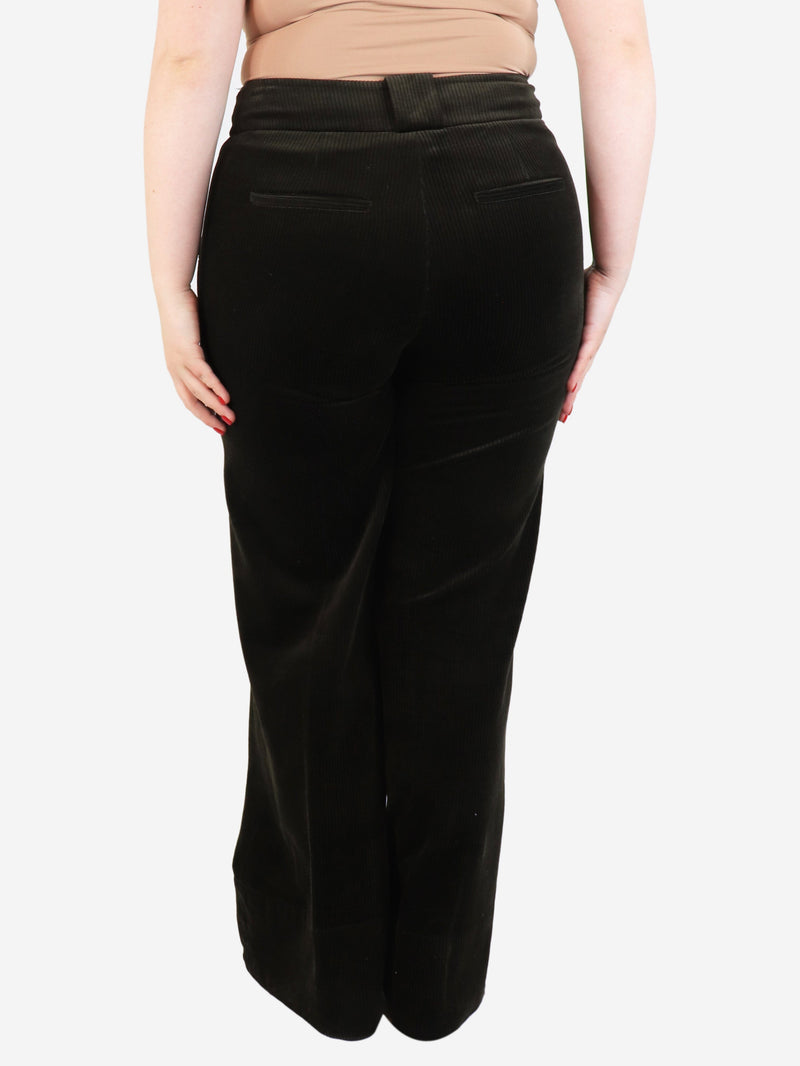 Dark green corduroy trousers - size UK 12 Trousers ME + EM 