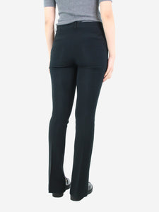 Victoria Beckham Black slim-leg tailored trousers - size UK 12