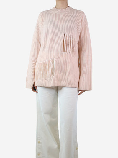 Light pink ribbed jumper - size UK 10 Knitwear Stella McCartney 