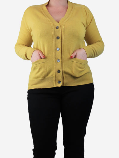 Mustard Boyfriend cardigan - size L Knitwear Crimson 