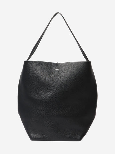 Black North South leather tote bag Tote Bags The Row 